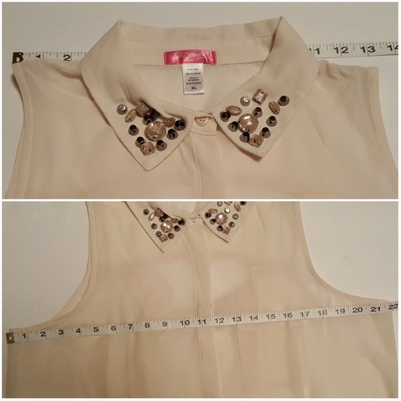 SIX DEGREES OF SEPARATION STUD SHEER HIGH LOW NWOT - Picture 4 of 4